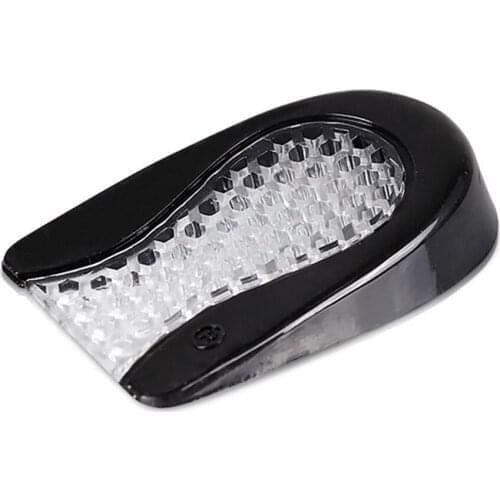2pcs Silicone Heel Pad for Shock Absorption Plantar Fasciitis Pain Relief Foot Care Insert Insole Height Increase Heightening