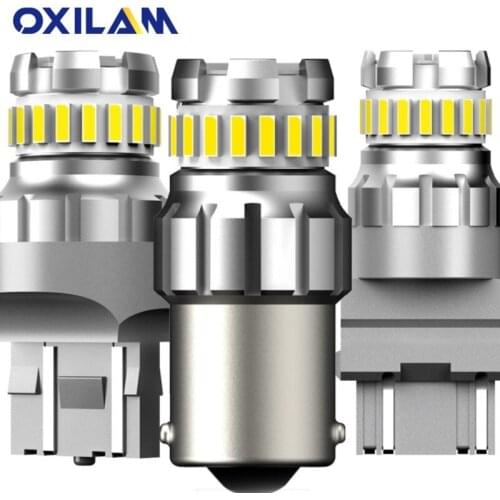 2Pcs 1156 BA15S P21W LED P27W 7440 LED Bulb 1157 bay15d P21/5W LED Auto Signal Lamp Brake Reverse Car Light For Ford Focus Mk2 3