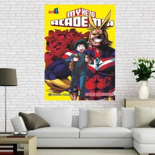Custom canvas poster My Hero Academy Art painting Big Size poster cloth fabric wall poster print Silk Fabric Print