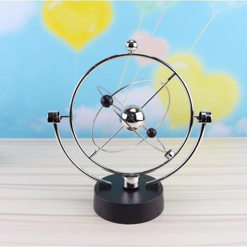Rotary Balance Celestial Globe Magnetic Swing Kinetic Perpetual Motion Model Desk Decoration Balls Newton Pendulum Educational