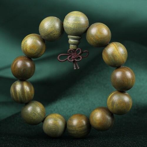 High Quality Greensand Beads Bracelets 100% Natural Wood mens Bracelets Fashion Jewelry for Men Bharm bracelets New Year Gifts