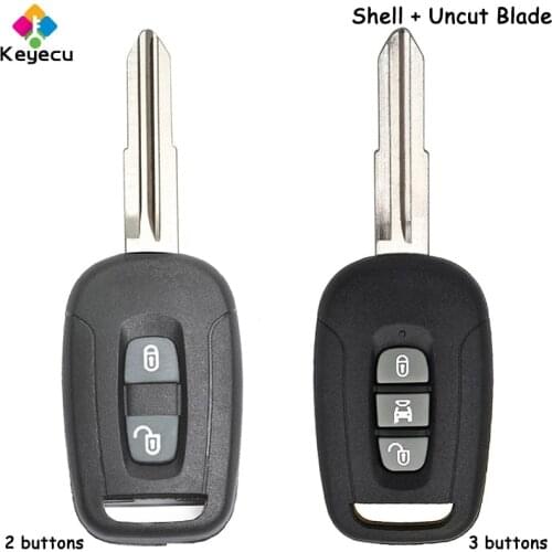 KEYECU Replacement Remote Control Car Key Shell Case With 3 Buttons - FOB for Chevrolet Captiva 2008 2009 2010 2011 2012 2013