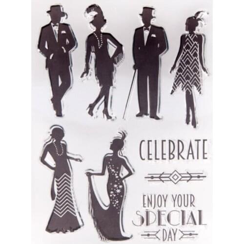 1pc Cartoon Transparent Clear Silicone Stamp Seal DIY Scrapbooking Rubber Stencil Coloring Diary Decor Office School Supplies