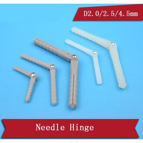 10PCS Mini Hinge D2.0mm D2.5mm D4.5mm Plastic Hinges Nylon Loose Needle Hinge for RC DIY Fixed Wing Fixed Accessories