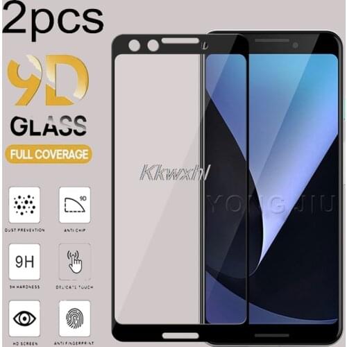 2PCS For Google Pixel 3 XL Screen Protector Full Glue Tempered Glass Protective Cover Film ON Pixel3 3XL XL3 Pixel3XL