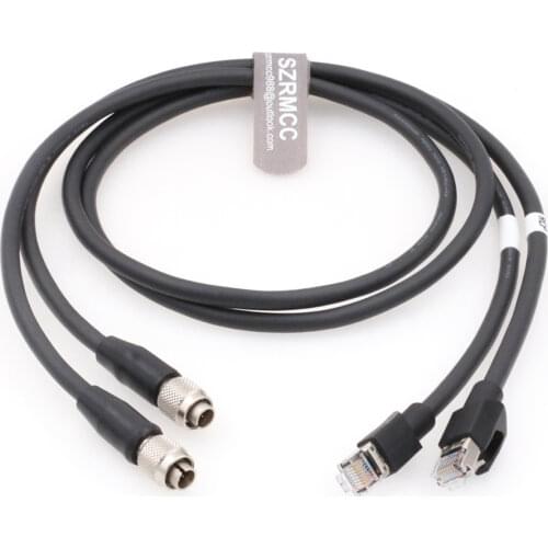 2Pcs Original Hirose 8 pin Male to RJ45 Cat6 Cable for Sony RCP Series Remote Control Panels Camera CCU Fucntion