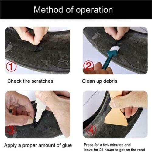 50ml Mighty Tire Repair Glue Tyre Puncture Sealant Plastic Glue Bike Wood For Metal Patch Repair Tire Repair Car Welding Ce Z5X8