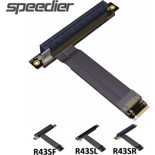 M.2 NGFF NVMe Interface Extender Adapter To PCIe3.0 x16 Graphics Card Built-in Transfer Riser Card 32G/bps Extension Miner Cable