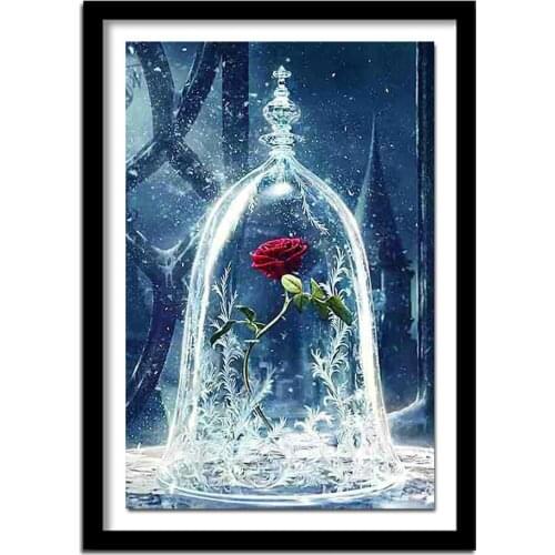 Diamond embroidery 5D Beautiful rose diamond cross stitch crystal square diamond sets unfinished decorative diy diamond painting