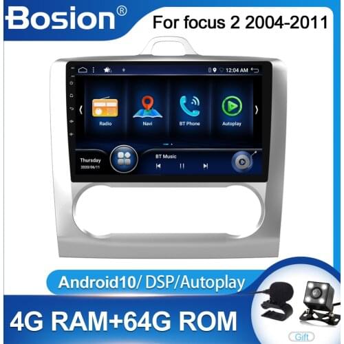 DSP 4GB 64GB 2DIN Android 10 Car stereo For ford focus 2 Mk2 2004-2011 Car Radio Multimedia Video Player Navigation GPS Carplay
