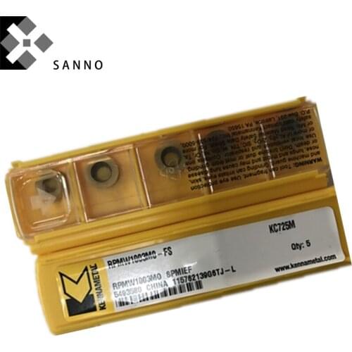 Free shipping! 30pcs/lots RPMW1003MO-FS KC725M / KC522M cnc carbide milling inserts lathe R5 cutting tools blade carbide tips