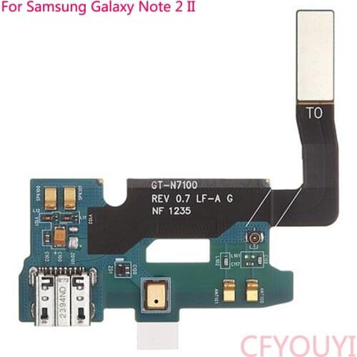 For Samsung Galaxy Note 2 GT-N7100 N7105 I317 I605 USB Charger Charging Dock Port Connector Flex Cable