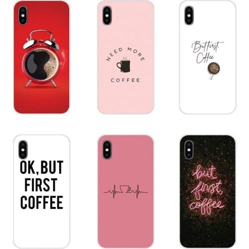 For Xiaomi Mi6 A1 5X 6X Redmi Note 5 5A 4X 4A 4 3 Plus Pro pocophone F1 Accessories Phone Shell Covers Ok But First Coffee