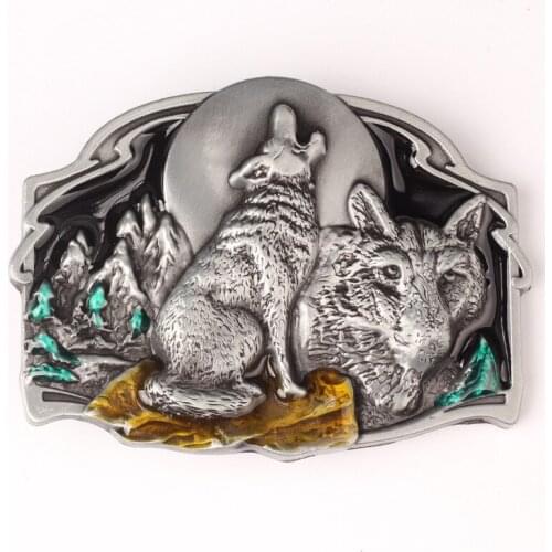 Jungle wolf belt Buckle belt DIY Components
