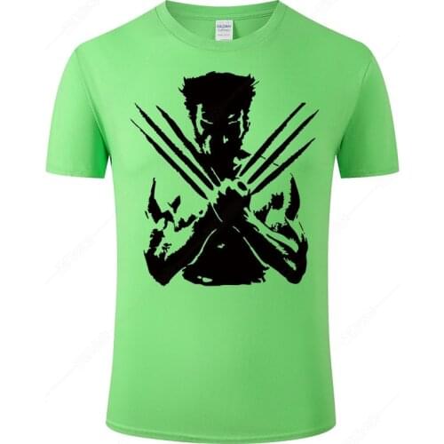 X-Men Wolverine T Shirt Men Women Summer T-Shirt 2021 Fighting Streetwear Tee 100% Cotton Short Sleeve Print Tshirt Homme J43