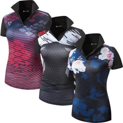 Jeansian 3 Pack Women Short Sleeve T-Shirt Tee Shirts Tshirt Golf Tennis Badminton SWT291_292_301_Black (Please choose US size)