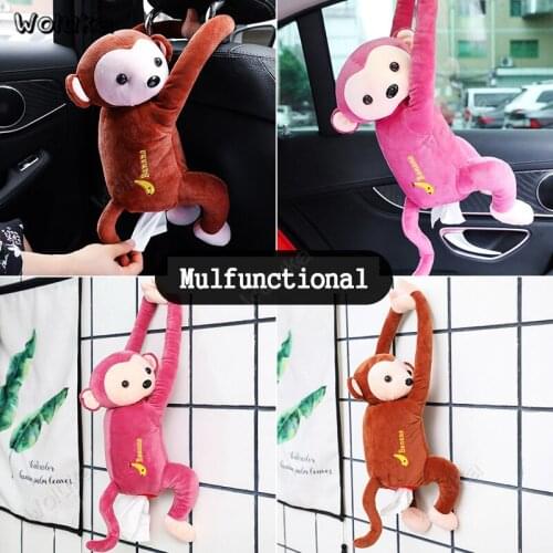Creative car tissue box car dual-use hanging tray cute cartoon car interior decoration CD50 Q01