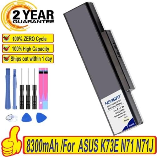 Top Brand 100% New 8300mAh Battery for ASUS A32-N71 A32-K72 K72 K72F K72D K72DR K73 K73SV K73S K73E N73SV X72 X73 N71 Batteries