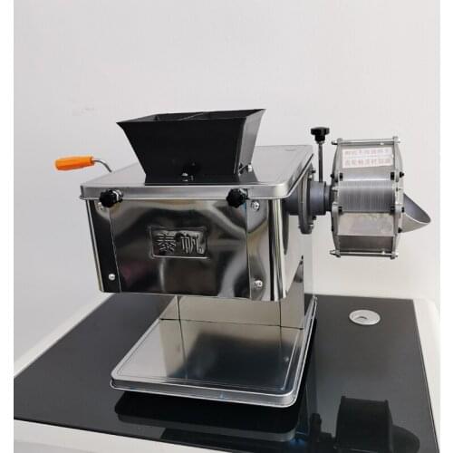 220V Desktop Meat Cutter Machine Knife Set Detachable Shredded Diced Commercial Meat Slicer Electric Vegetable Cutter Machine