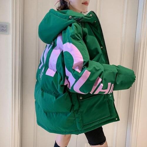 New winter cotton padded jacket, loose cotton coat and bread clothing