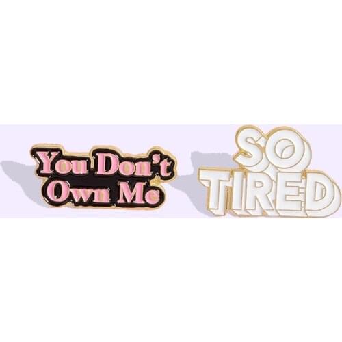 New Product So Tired Cartoon Custom Creative Brooch Badge Jewelry Gift to Friends Korean Student Female Fashion