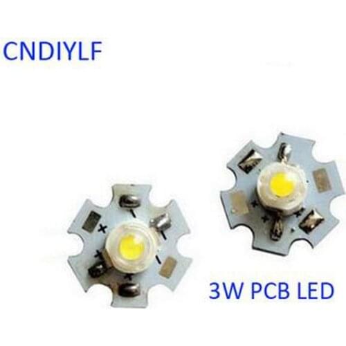 New High Power 3w Watt 3000k 4000k 6000k LED Heat Sink Aluminum Base Plate 20 mm LED board KIT DIY high quality star heatsink