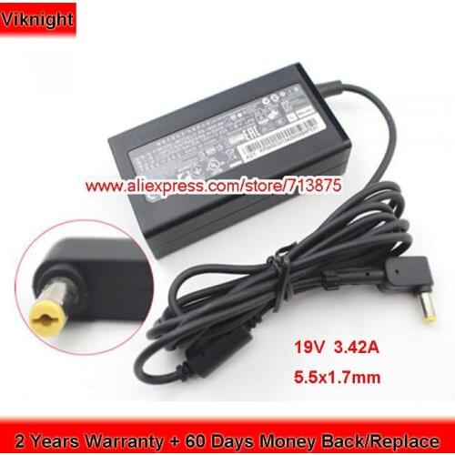 Original 19V 3.42A SADP-65KB PA-1650-86 AC Adapter for Acer ASPIRE ZC-606 Travelmate 5742G 4750 AS4743 N17H2 TM4750 TM5742 RL70