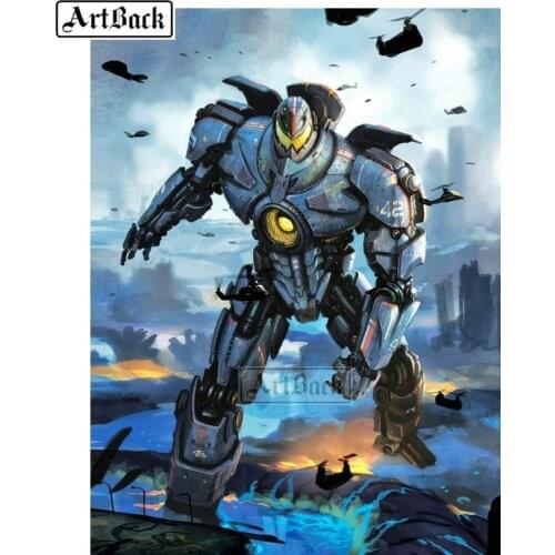 Sale 5d diy diamond painting steel warrior full square drill resin 3d diamond embroidery rhinestone mosaic decoration ARD280