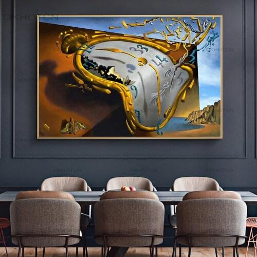 Salvador Dali The Persistence of Memory Canvas Paintings On The Wall Art Posters and Prints Famous Art Pictures Home Wall Decor