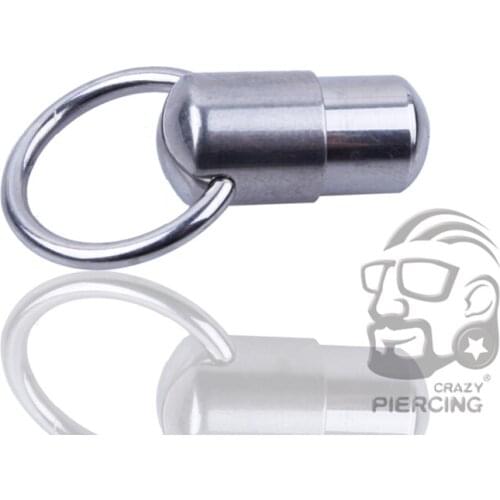 Vibrating Tongue Piercing Ring Stainless Steel Fashion Body Jewelry Tongue Barbell 2pcs Free Battery