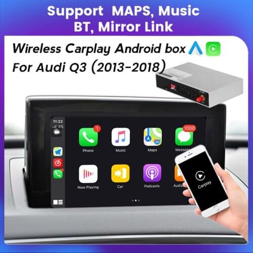 Video AI Box CarPlay Android Auto Supports Mirror Link Multimedia Android System For Audi A1 A3 A4 A5 A6 A7 A8 Q2 Q3 Q5 Q7 MMI