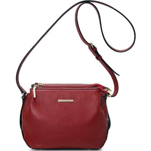 Real leather female bag fashion massager style solid color lady shoulder bag Women Shoulder Bags of Famous Brand