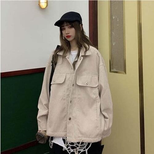 Spring and autumn loose and versatile single BF Vintage Baseball Jacket thin jacket college style Korean Harajuku outdoor