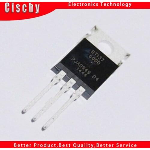 1pcs/lot BT137-600D BT137-600 TO-220 In Stock
