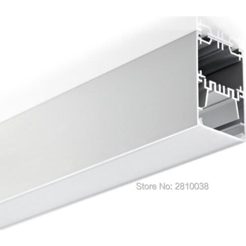 10 X 1 M Sets/Lot Recessed wall aluminum profile for led stripes Big U type aluminium led channel for wall lighting