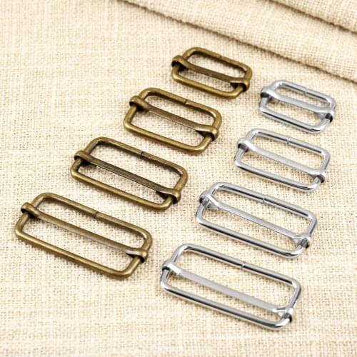 20Pcs Slide Adjustor Dee Ring Hook Snap Webbing Bag Buckle Garment Belt DIY Needlework Luggage Sewing Handmade Bag Purse Buttons