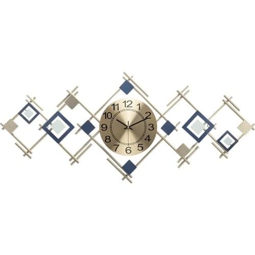 3D wall clock modern design home decor Wall stickers Living room decoration wall digital clock Light luxury iron clock mechanism