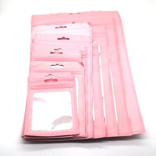 40Pcs/Set 9-12CM Waterproof Food Grade Zip Lock Aluminum Foil Bag Package Hologram Small Zipper Reclosable Pouch