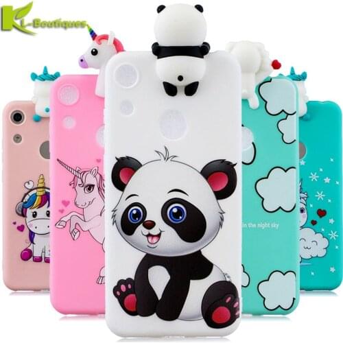 For Case Huawei Honor 8A Case 3D Unicorn Panda Soft Silicone Cover na sFor Fundas Huawei Honor 8A 8 A JAT-LX1 Phone Case Etui