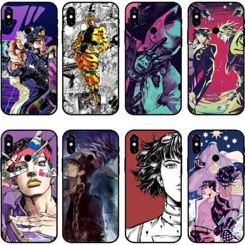 Cartoon JoJo Bizarre Adventure Phone Case For Xiaomi Mi Redmi Note 7 8 9 pro 8T 9T 9S 9A 10 Lite pro