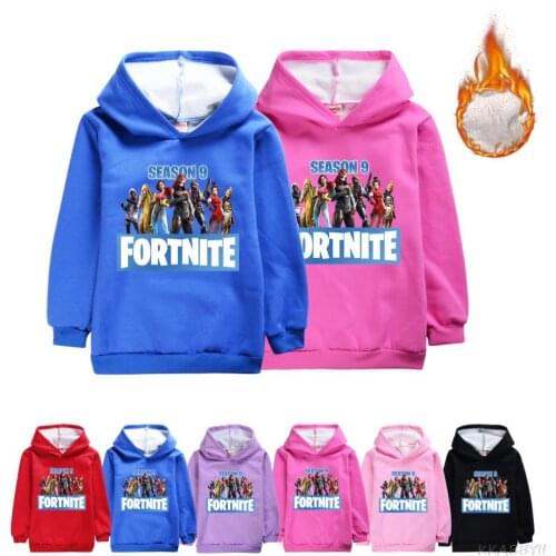 Fortnite Autumn and winter children cartoon coat clothing fashion coat boys and girls hooded coat