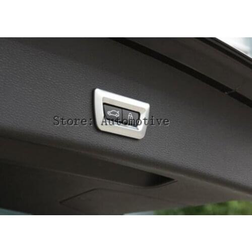 For BMW X1 f48 X3 f25 X4 f26 X5 f15 X6 f16 f30 GT 3 5 7 Series f10 f07 ABS Matte Chrome Tail Door Button Frame Trim Sticker