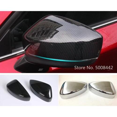 For Mazda CX-5 CX5 2017 2018 2019 2020 Car Styling Back Rear View Rearview Side Door Mirror Cover Stick Trim Frame 2pcs