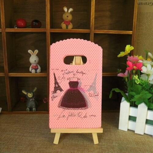 Hot Sale New Design Wholesale 50pcs/lot 9*15cm High Quality Hot Pink Small Birthday Gift Packaging Bags