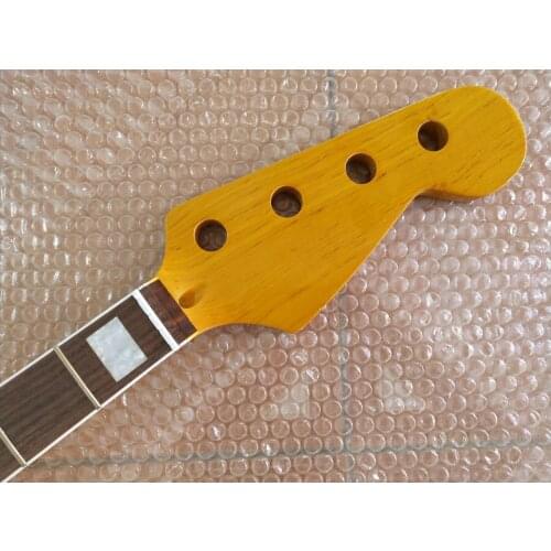 Maple 21 Fret Neck For Electric Jazz Bass Guitar Neck Parts Replacment