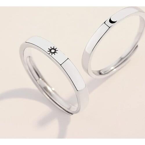 Sun Moon Star Couple Ring You Are My Sun And Moon Ring Set Couple Promise Rings Designated Love Token Gift Free Shipping