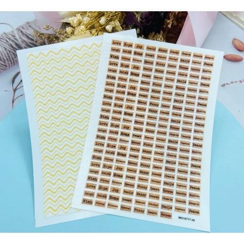 DIY Japanese Style Fashion Hot Sellling Thin Light Traceless Nail Stickers New Design Ripples and English Words Dry Nail Decals