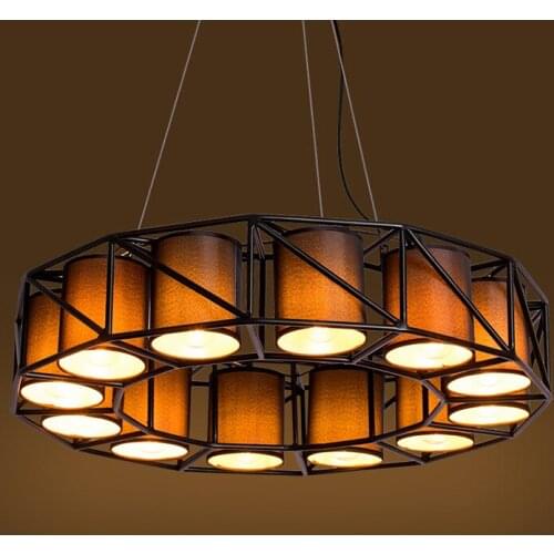 Retro industrial style living room dining room chandelier loft personalized bar cafe clothing store engineering decorative light