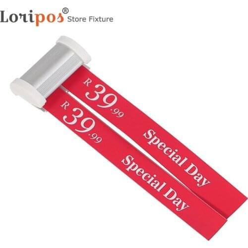 Metal Bill Clip Rod Poster Hanging Rails Hanging Banner with Plastic Rod Ticket Clip Clip Grip Hanger Photo Poster
