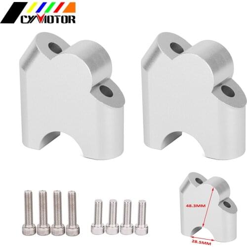 Motorcycle CNC Aluminum HandleBar Clamp Riser Adaptor For HONDA CRF1000L CRF 1000L ABS DCT 2016 2017 16 17